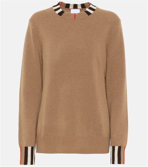 burberry men cashmere sweater|Burberry icon stripe cashmere sweater.